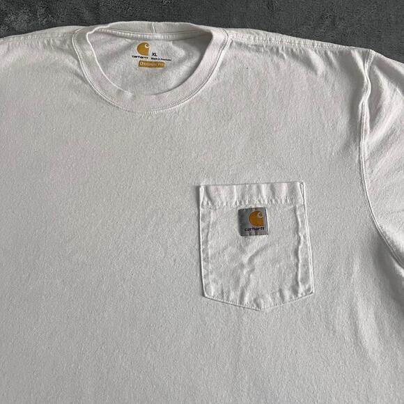 White Carhartt cropped pocket tee - Picture 3 of 6